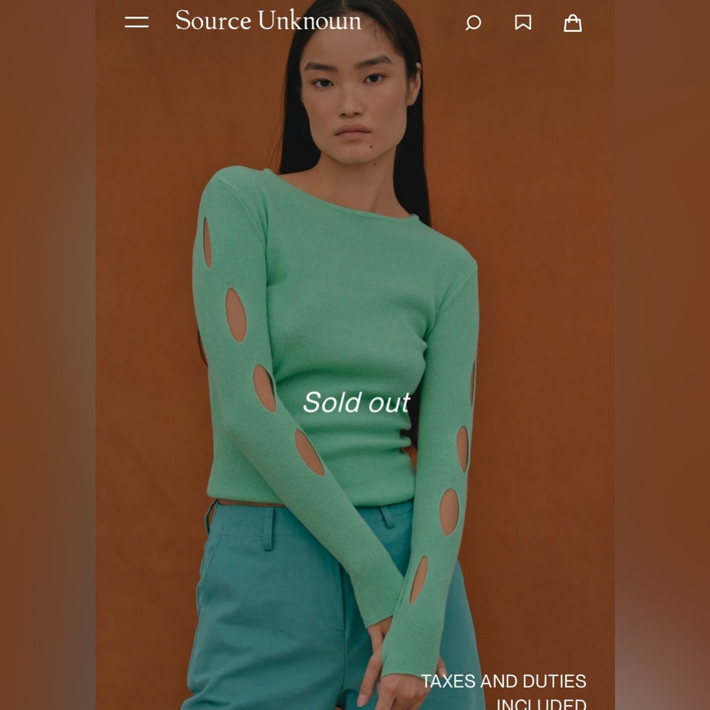 Source Unknown Mint Green Crew Neck Sweater - image 3